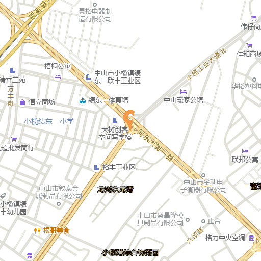 地图位置：中山市小榄镇民安南路63号